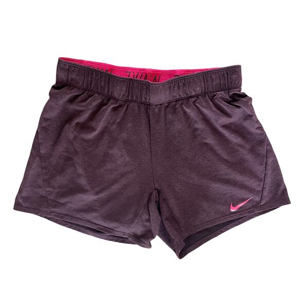 Nike Dri-Fit Women’s Maroon and Pink Shorts Size Small - Picture 1 of 3